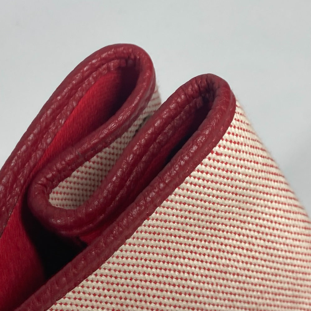 HERMES Tote Bag Toile H, Negonda Red type Shoulder Bag Shoulder Bag Garden party PM Women Used