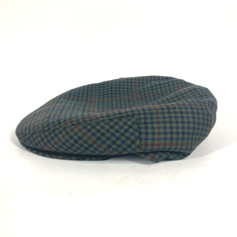 HERMES hunting 062014N wool khaki apparel check Women 56 Used