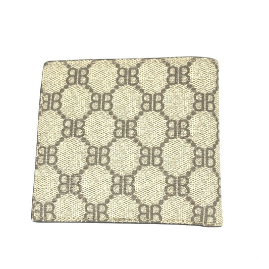 GUCCI Folded wallet 680403 GG Supreme Canvas beige BALENCIAGA Balenciaga collaboration The Hacker Project mens Used