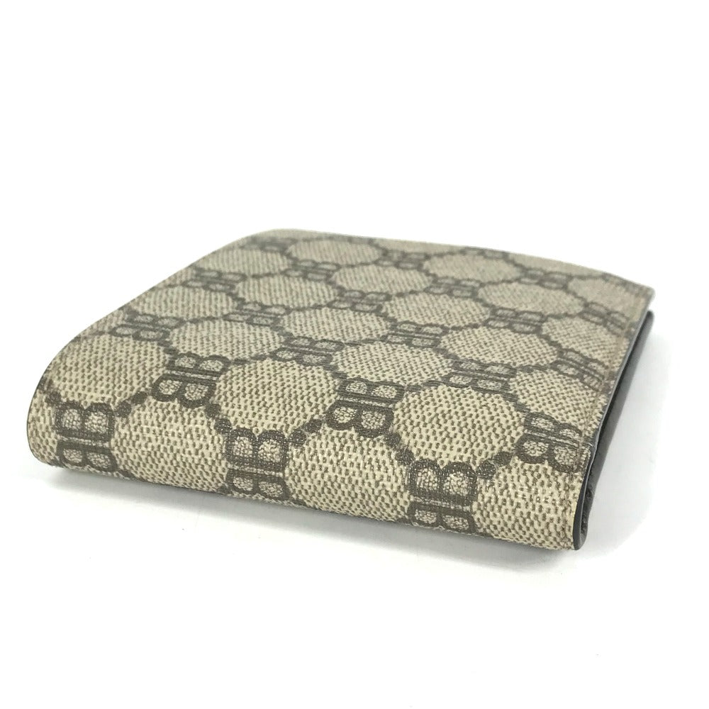 GUCCI Folded wallet 680403 GG Supreme Canvas beige BALENCIAGA Balenciaga collaboration The Hacker Project mens Used