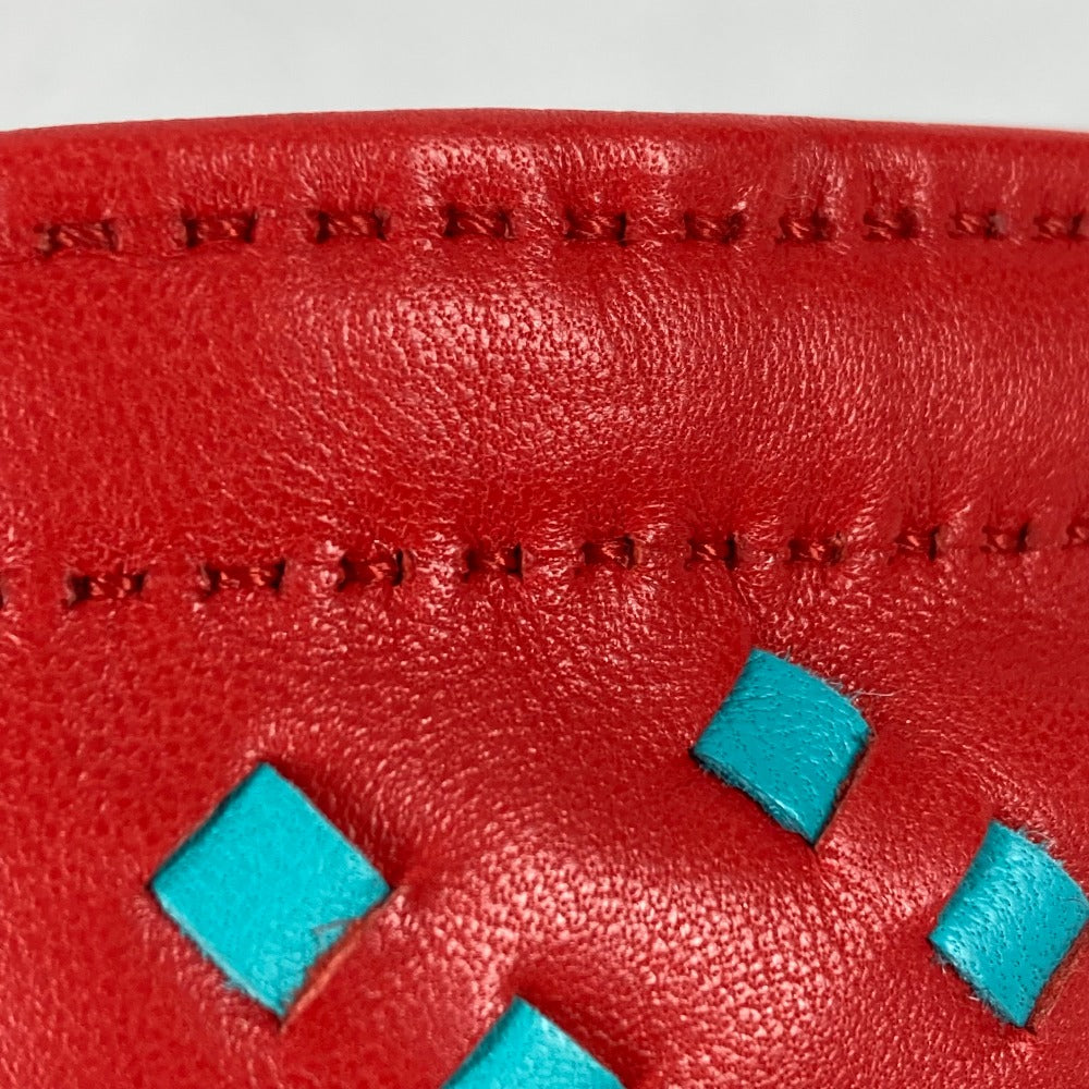 HERMES Pouch Anyo Miro Red x blue purse Pochette pillow PM Women Used