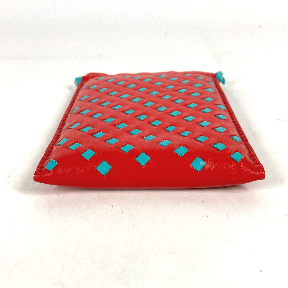 HERMES Pouch Anyo Miro Red x blue purse Pochette pillow PM Women Used