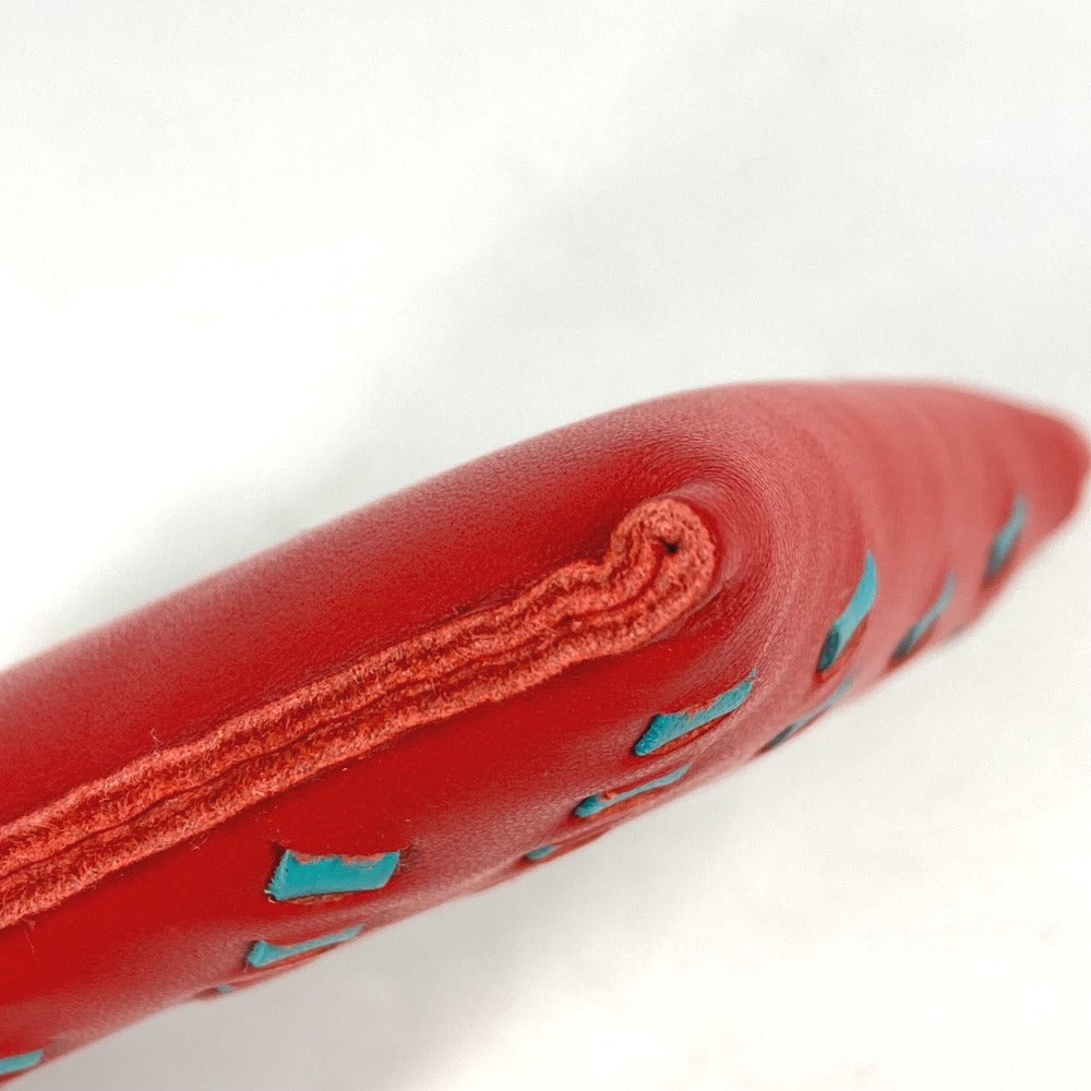 HERMES Pouch Anyo Miro Red x blue purse Pochette pillow PM Women Used
