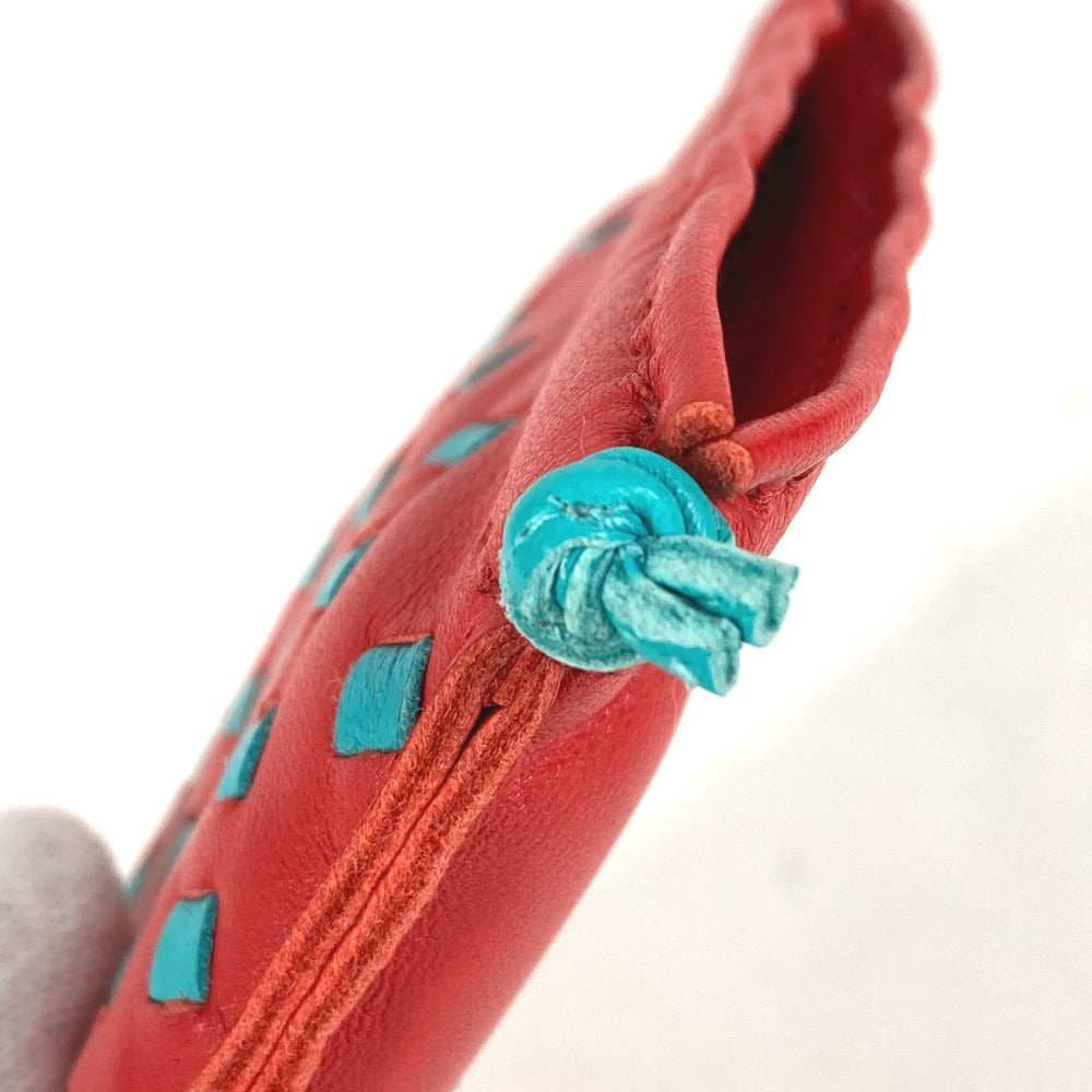 HERMES Pouch Anyo Miro Red x blue purse Pochette pillow PM Women Used