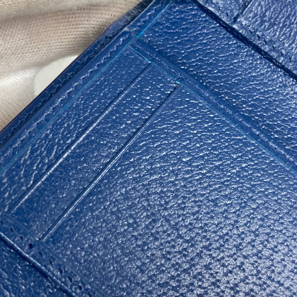 GUCCI Trifold wallet 769225 GG Supreme Canvas Beige x blue GG Supreme GG details mens Used