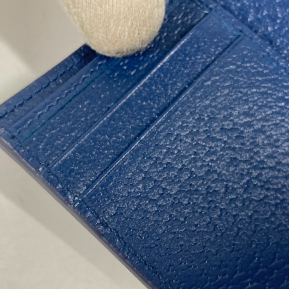 GUCCI Trifold wallet 769225 GG Supreme Canvas Beige x blue GG Supreme GG details mens Used