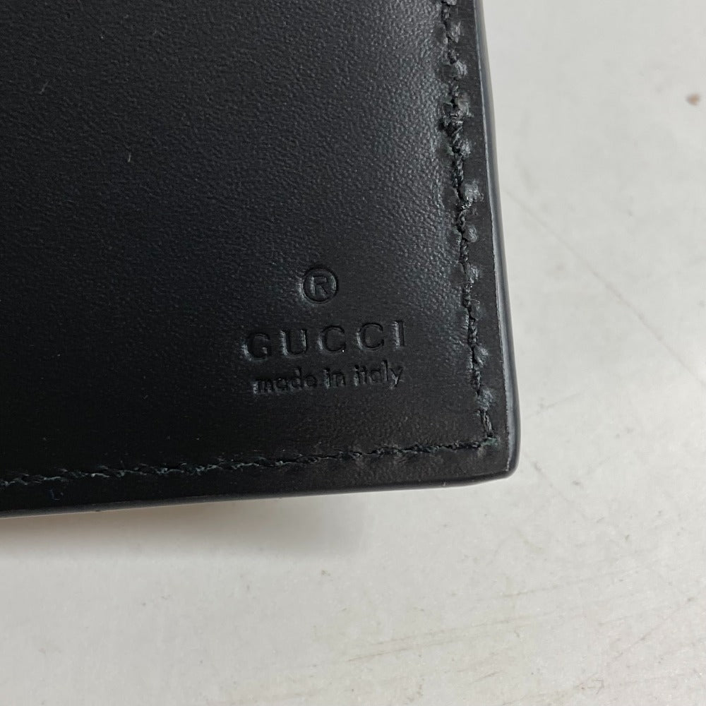 GUCCI Folded wallet 451240 GG Supreme Canvas Black x beige GG Supreme Eden mens Used