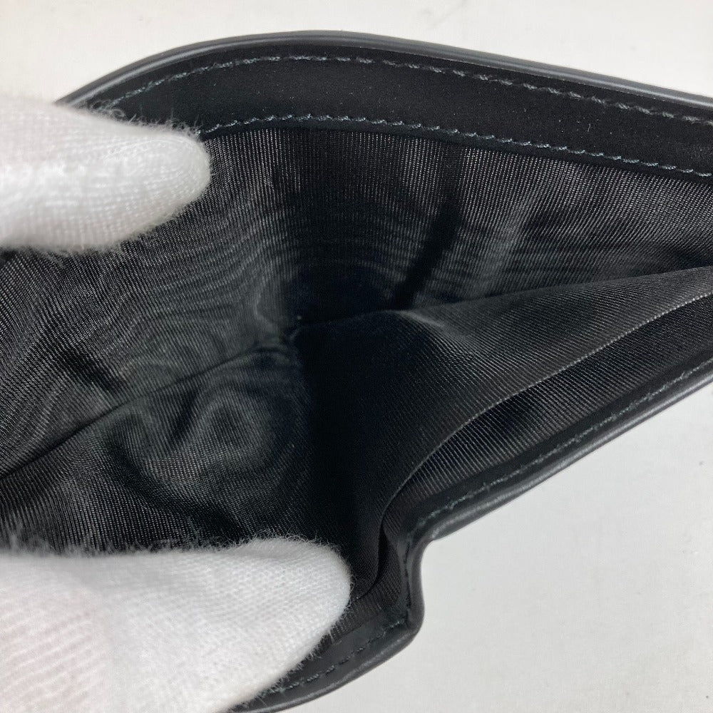 GUCCI Folded wallet 451240 GG Supreme Canvas Black x beige GG Supreme Eden mens Used