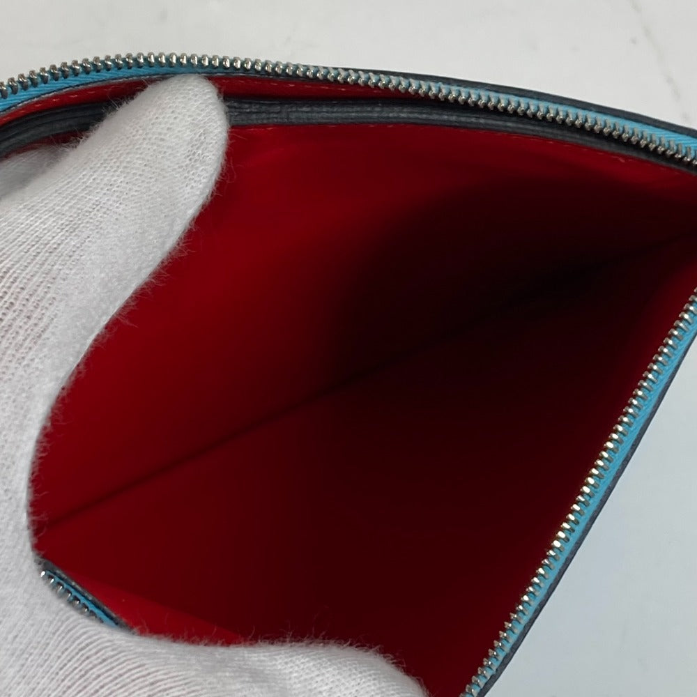 HERMES Pouch Evercolor blue flat Atto GM Women(Unisex) Used