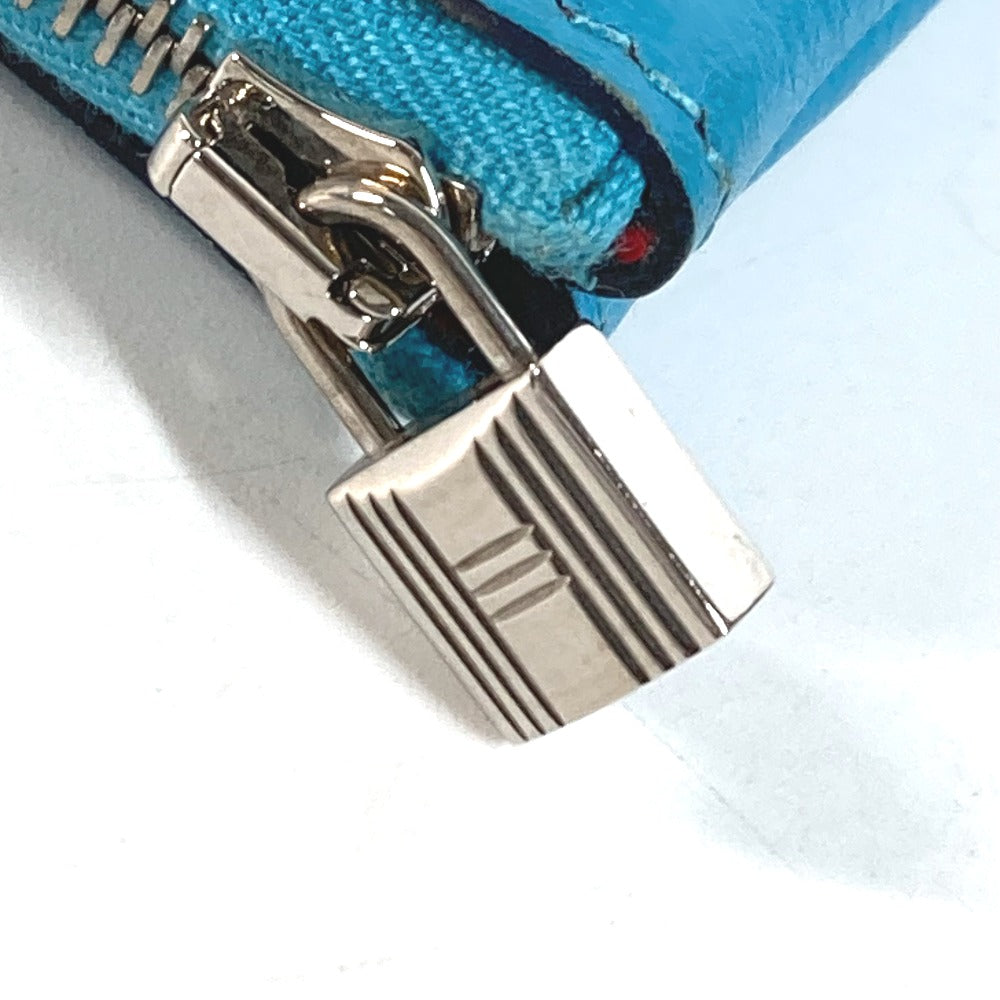 HERMES Pouch Evercolor blue flat Atto GM Women(Unisex) Used