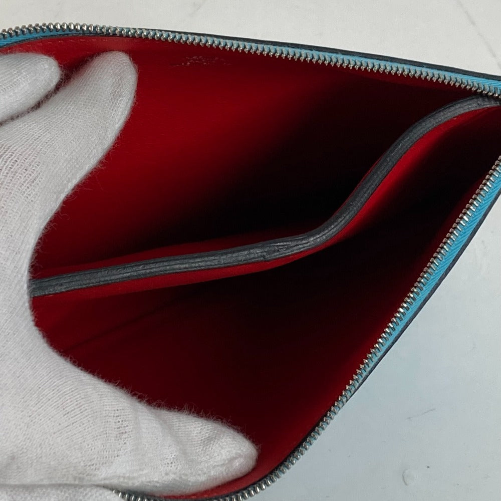 HERMES Pouch Evercolor blue flat Atto GM Women(Unisex) Used