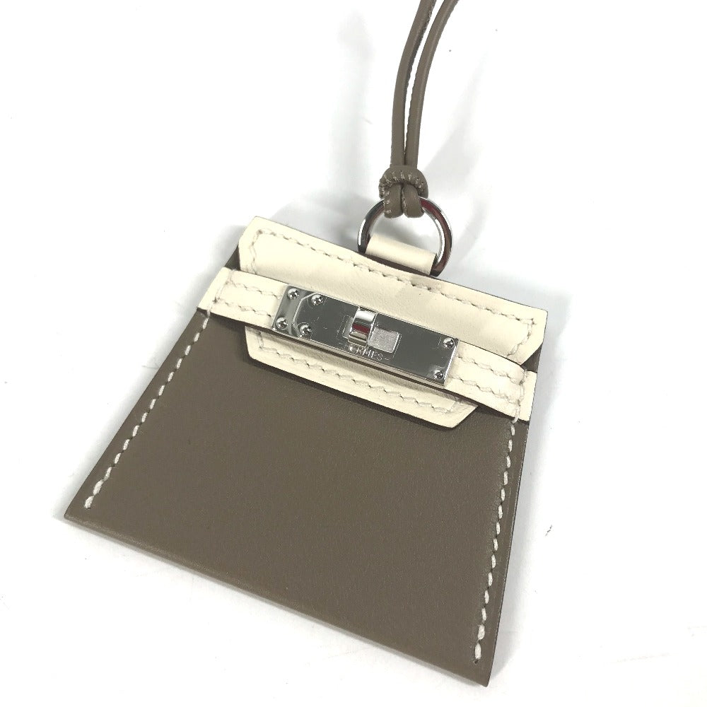 HERMES Necklace Swift gray MONPETIT KELLY GM MONPETIT KELLY PM