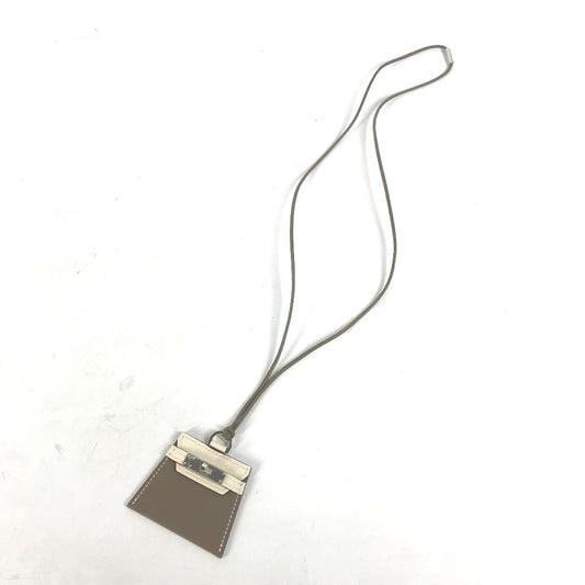 HERMES Necklace Swift gray MONPETIT KELLY GM MONPETIT KELLY PM
