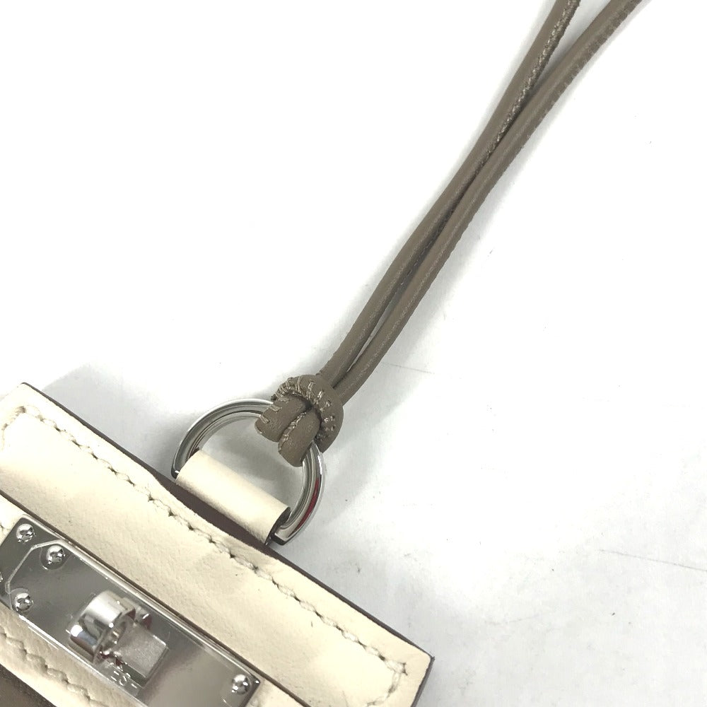 HERMES Necklace Swift gray MONPETIT KELLY GM MONPETIT KELLY PM