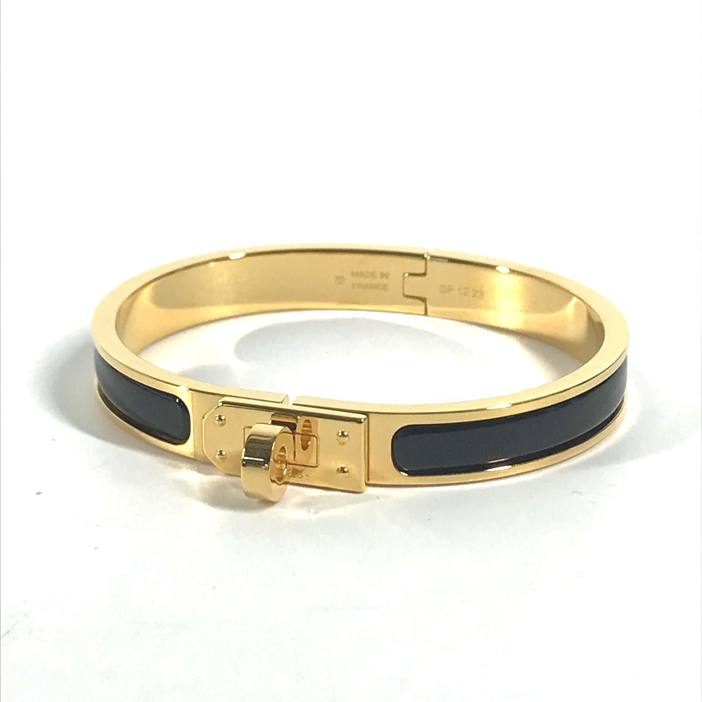 HERMES bracelet metal gold Accessories Enamel bracelet "Mini Click Kelly"