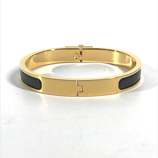 HERMES bracelet metal gold Accessories Enamel bracelet "Mini Click Kelly"