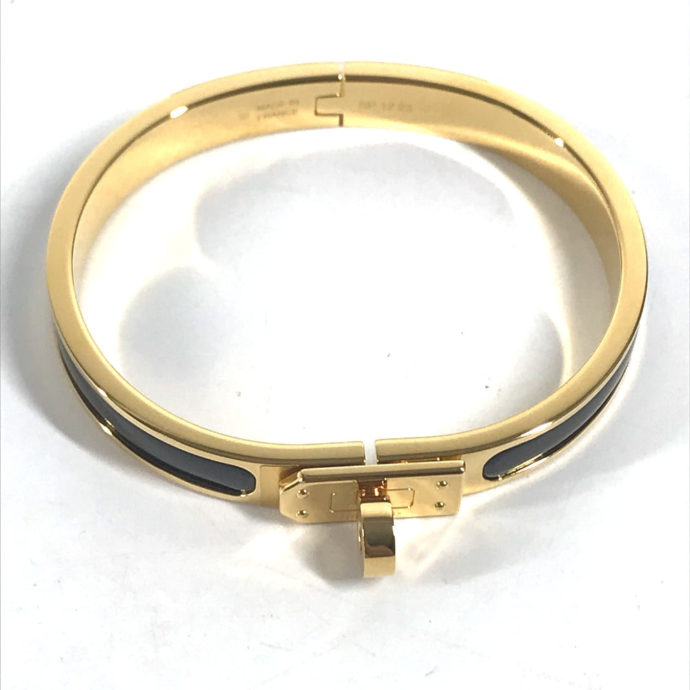 HERMES bracelet metal gold Accessories Enamel bracelet "Mini Click Kelly"
