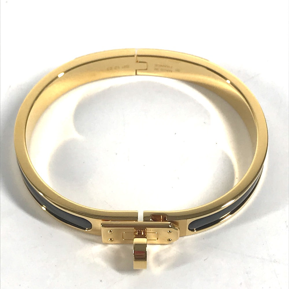 HERMES bracelet metal gold Accessories Enamel bracelet "Mini Click Kelly"