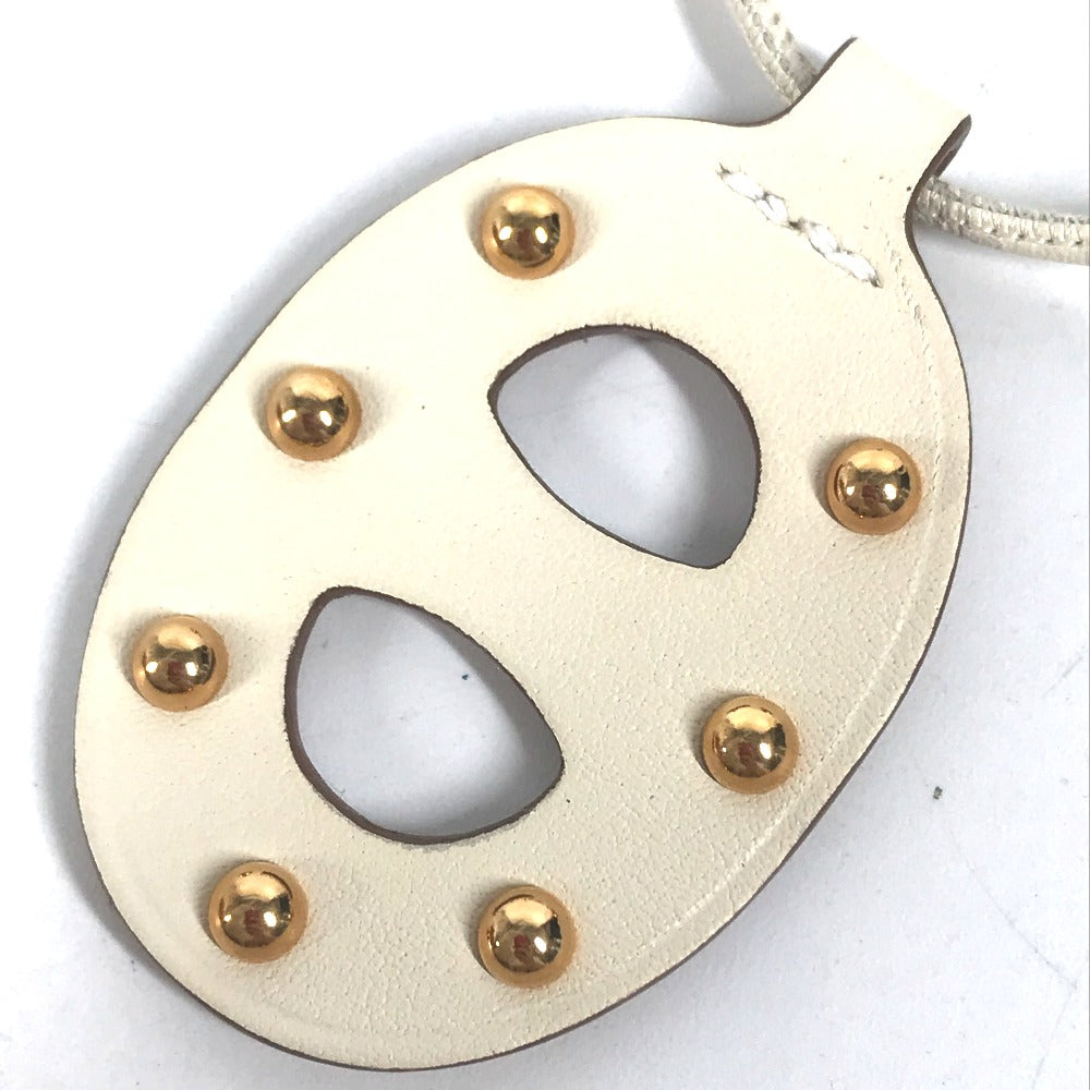 HERMES Necklace Swift white Accessories Necklace Studs Chene Dunkle PM Women Used