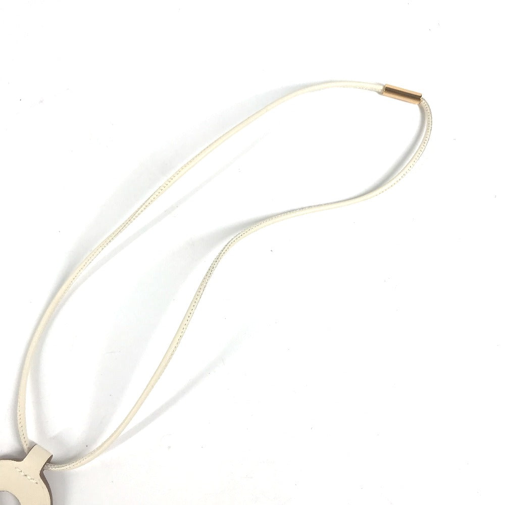 HERMES Necklace Swift white Accessories Necklace Studs Chene Dunkle PM Women Used