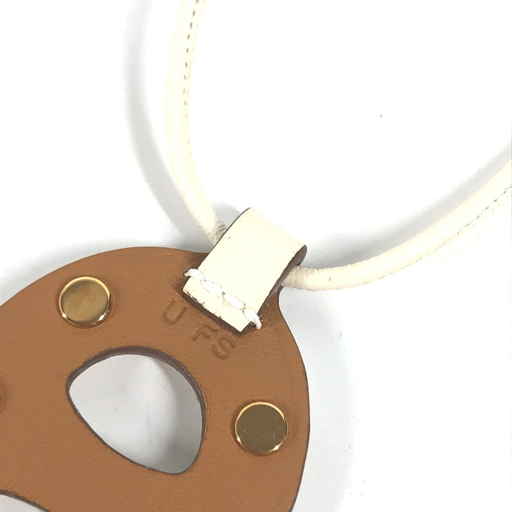 HERMES Necklace Swift white Accessories Necklace Studs Chene Dunkle PM Women Used