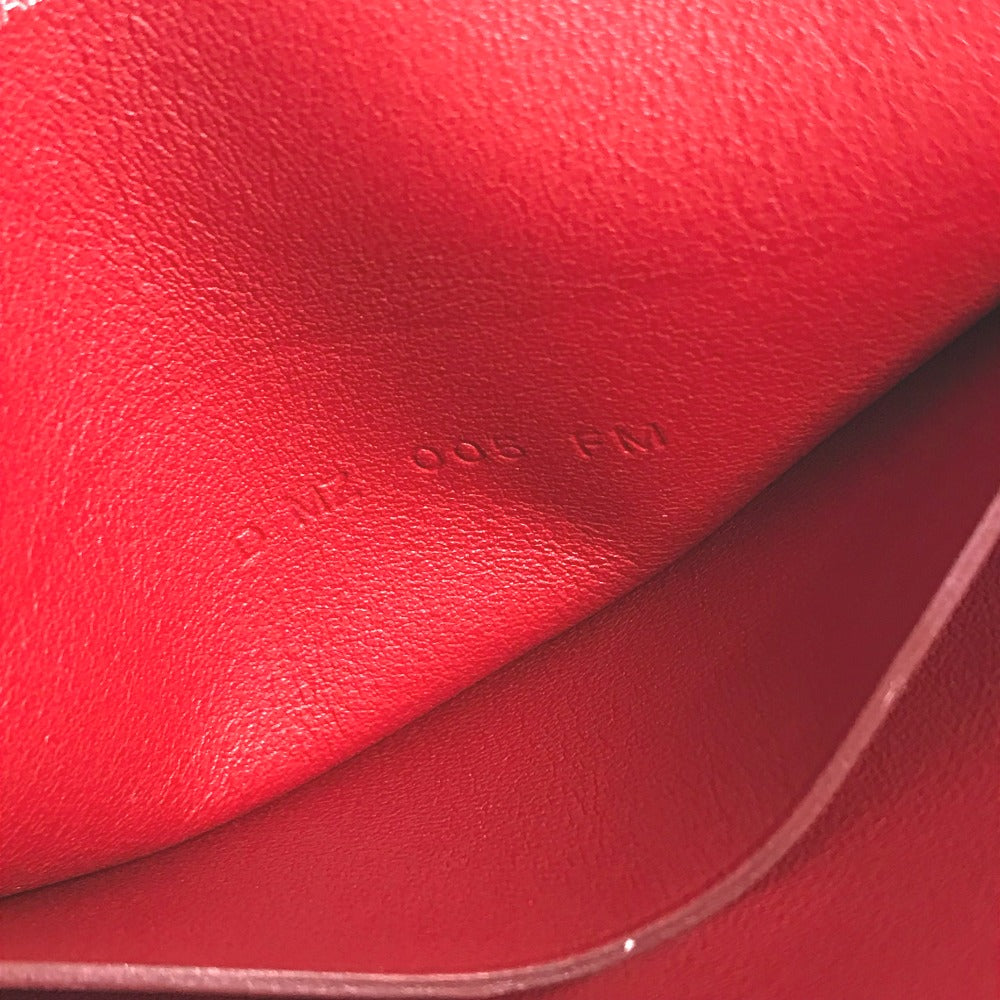 HERMES Pouch leather pink Carre pocket Women Used