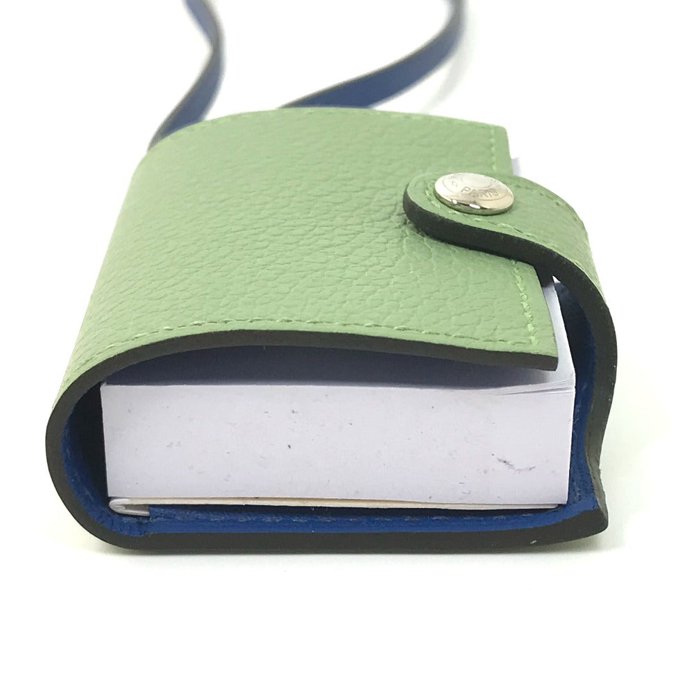 HERMES charm Evercalf, Swift green Bicolor Charm Ulysse Nano Women Used