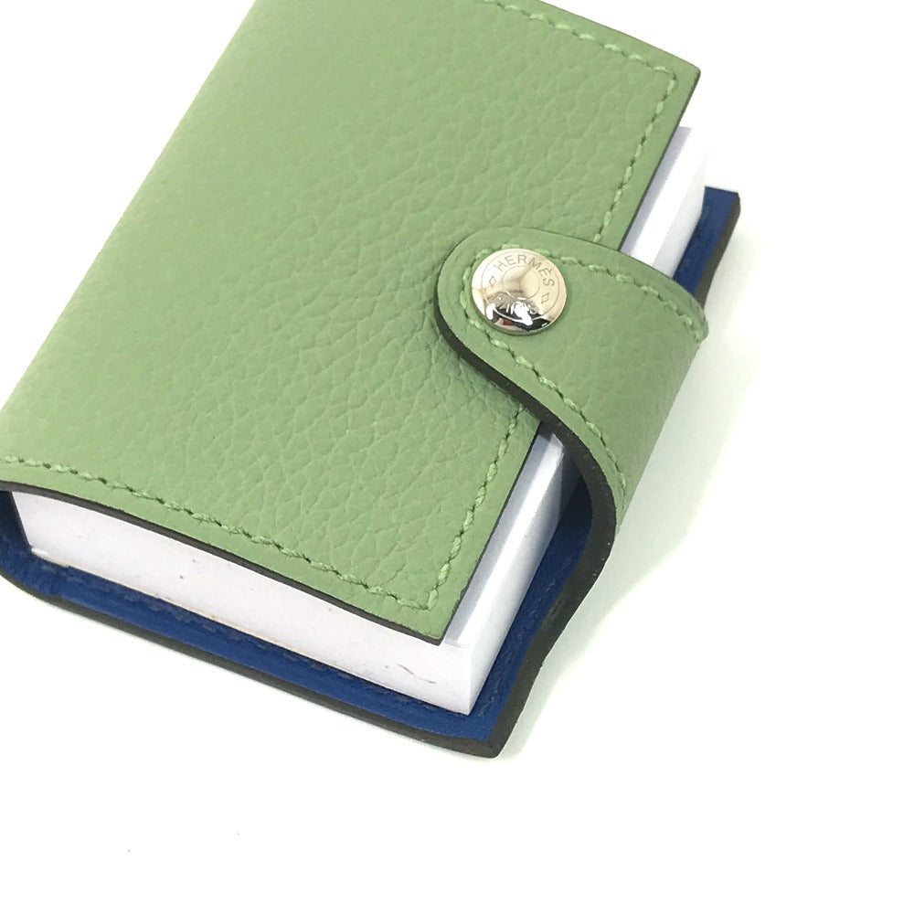HERMES charm Evercalf, Swift green Bicolor Charm Ulysse Nano Women Used