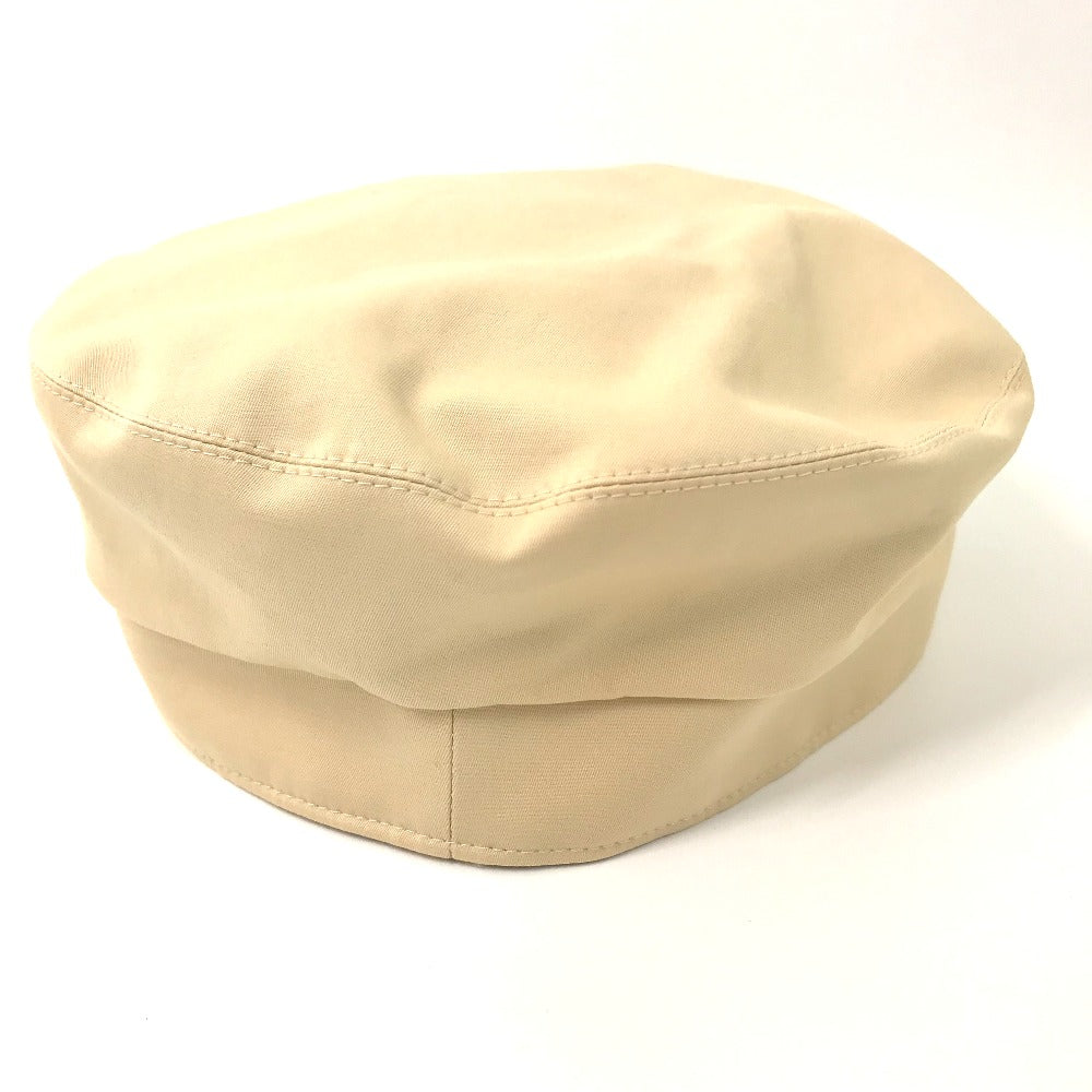 HERMES Casquette Cotton, Polyurethane Beige type Serie Kabul Crickets Women 57 Used