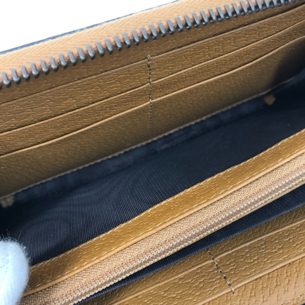 GUCCI Long Wallet Purse 602532 GG Supreme Canvas Beige x brown Mini GG Supreme DISNEY Collaboration Mickey Mouse Women Used