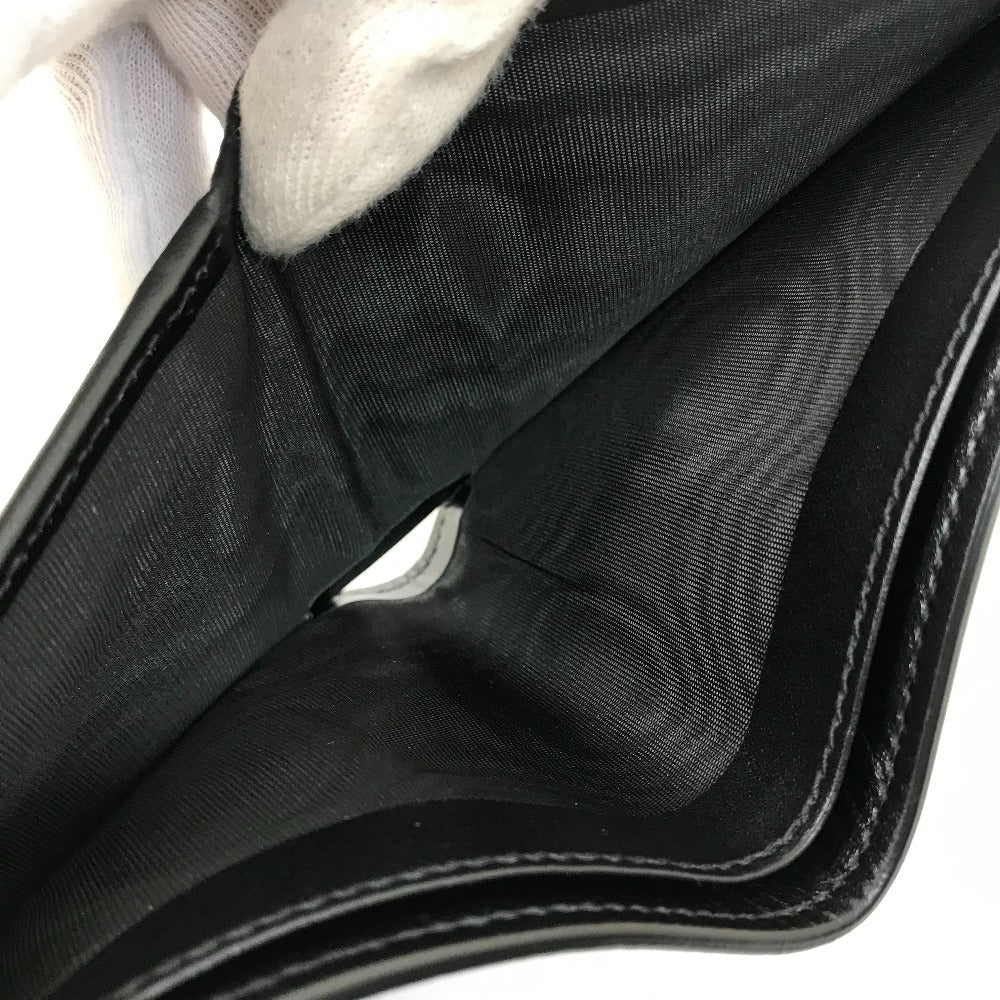 GUCCI Folded wallet 625555 leather black GG emboss mens Used