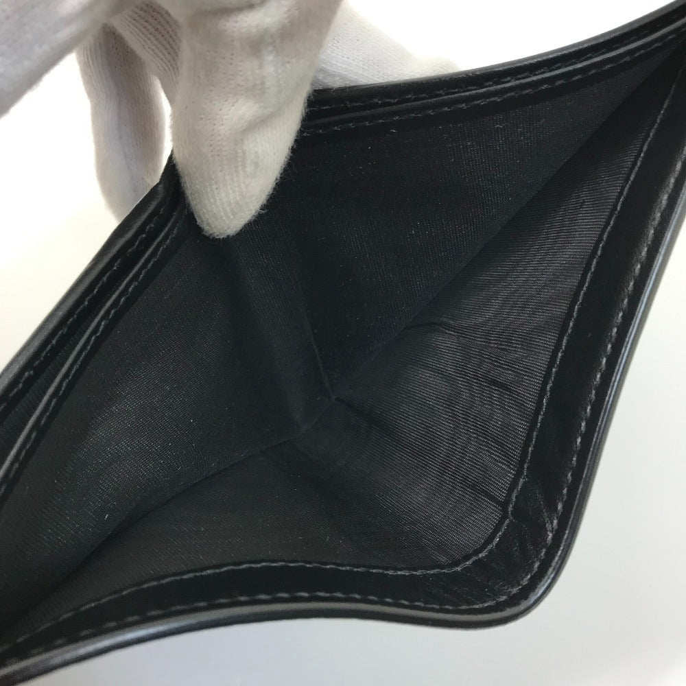 GUCCI Folded wallet 625555 leather black GG emboss mens Used