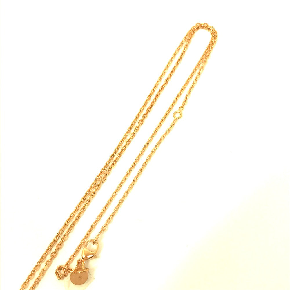 HERMES Necklace Metal, Leather gold Heart Chain Asdukour PM Women Used