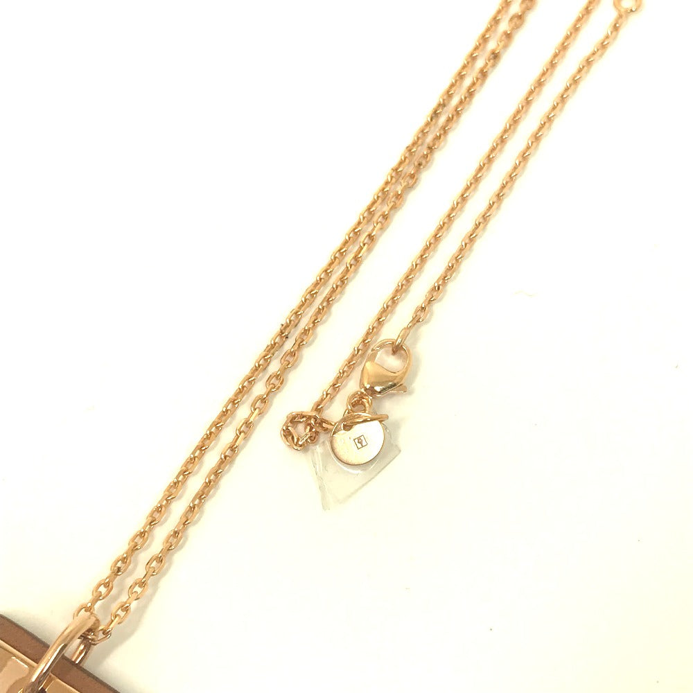 HERMES Necklace Metal, Leather gold Heart Chain Asdukour PM Women Used