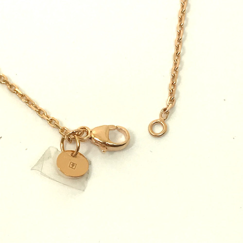 HERMES Necklace Metal, Leather gold Heart Chain Asdukour PM Women Used