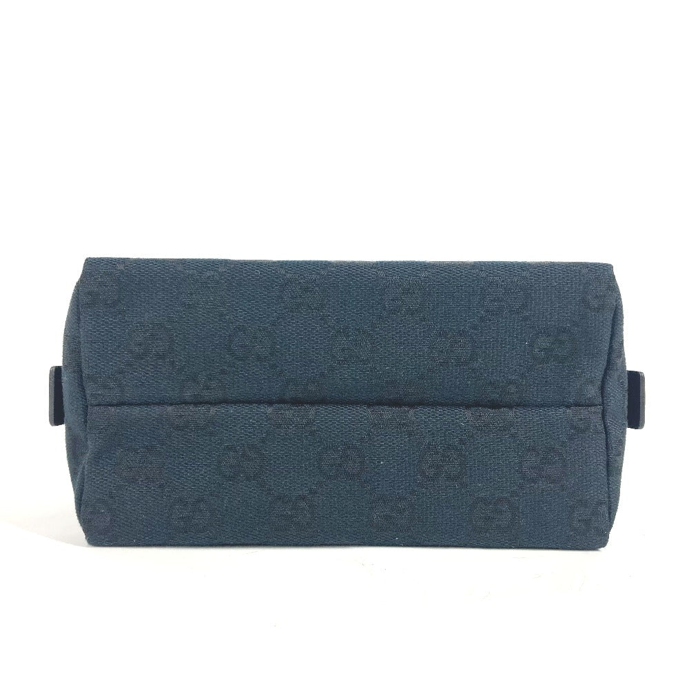 GUCCI Pouch 039.1117 GG canvas black GG Women Used