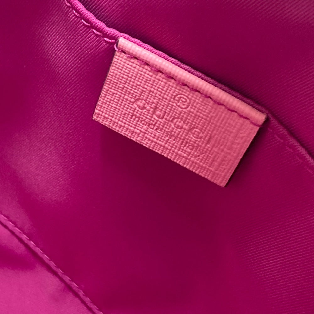 GUCCI Handbag 630589 GG Supreme canvas, leather pink Chilled license GG Supreme Strawberry Strawberry Glitter