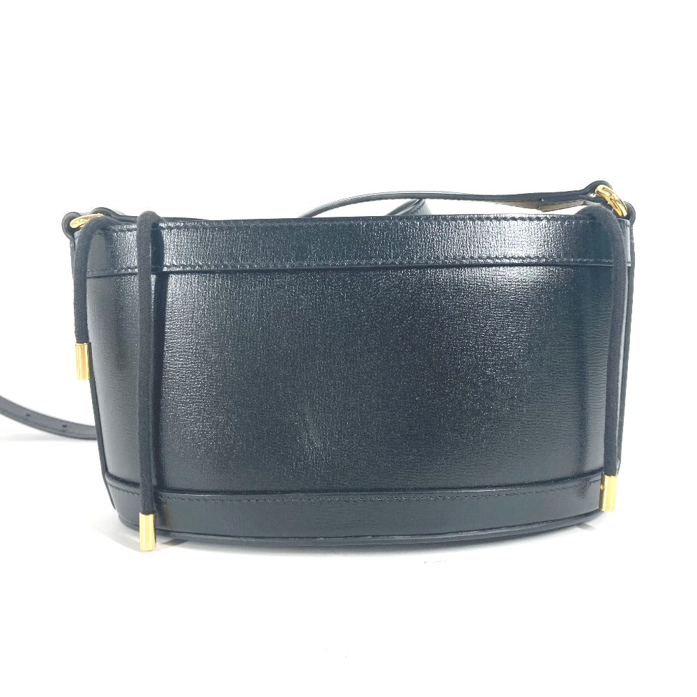 GUCCI Shoulder Bag 602118 leather black purse Horsebit Women Used