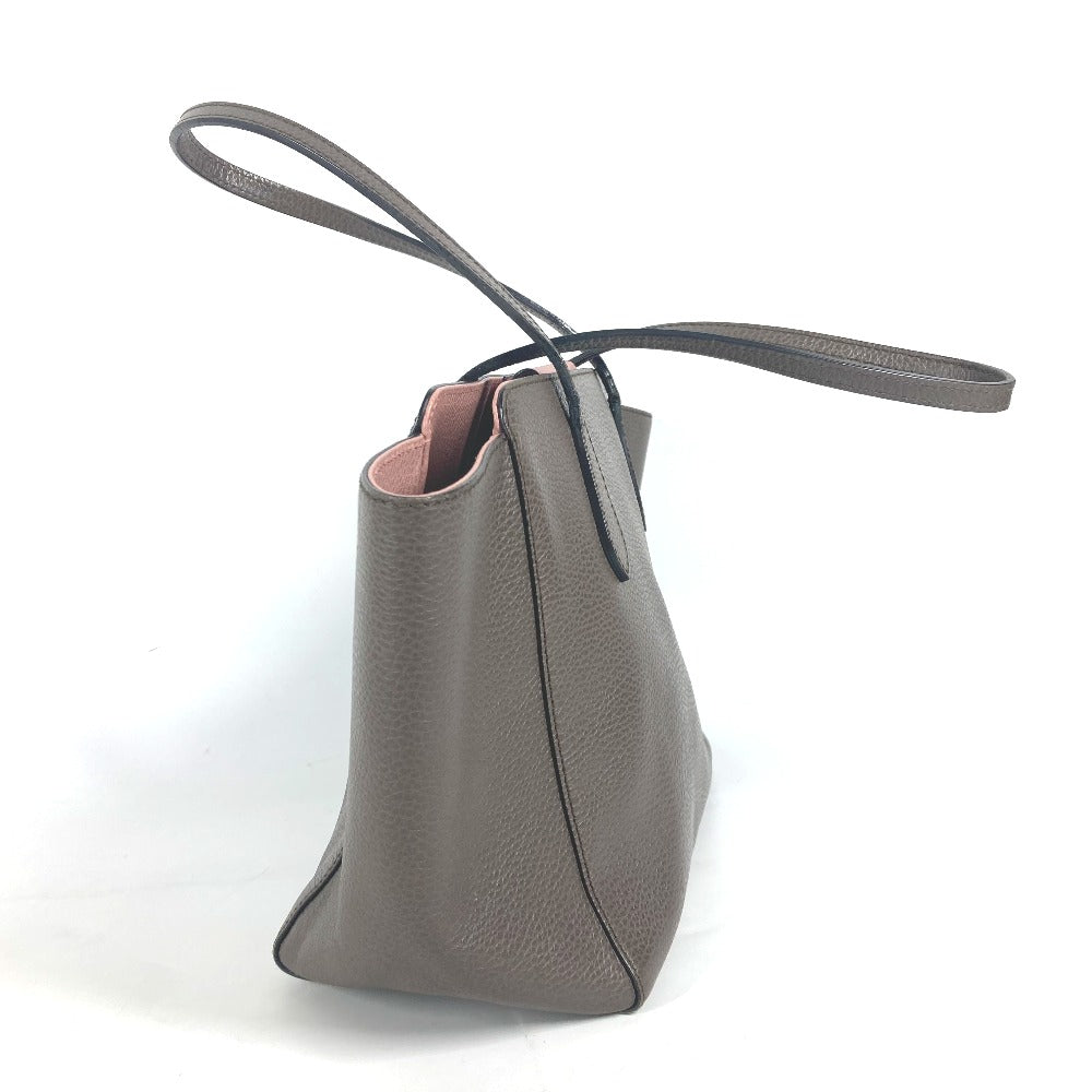 GUCCI Shoulder Bag 354408 leather gray logo Women Used