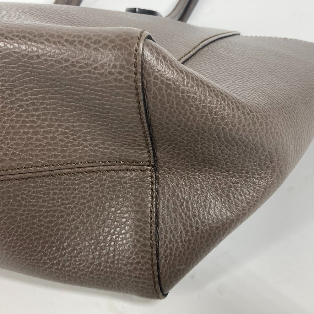 GUCCI Shoulder Bag 354408 leather gray logo Women Used