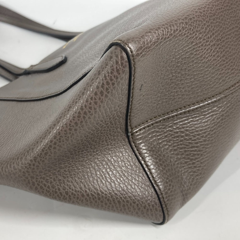 GUCCI Shoulder Bag 354408 leather gray logo Women Used