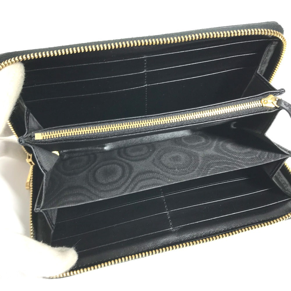 GUCCI Long Wallet Purse 723784 leather black Long wallet GG matelass quilting mens Used