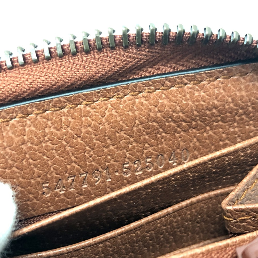 GUCCI Long Wallet Purse 547791 GG canvas / leather beige GG New York Yankees collaboration NY Women Used