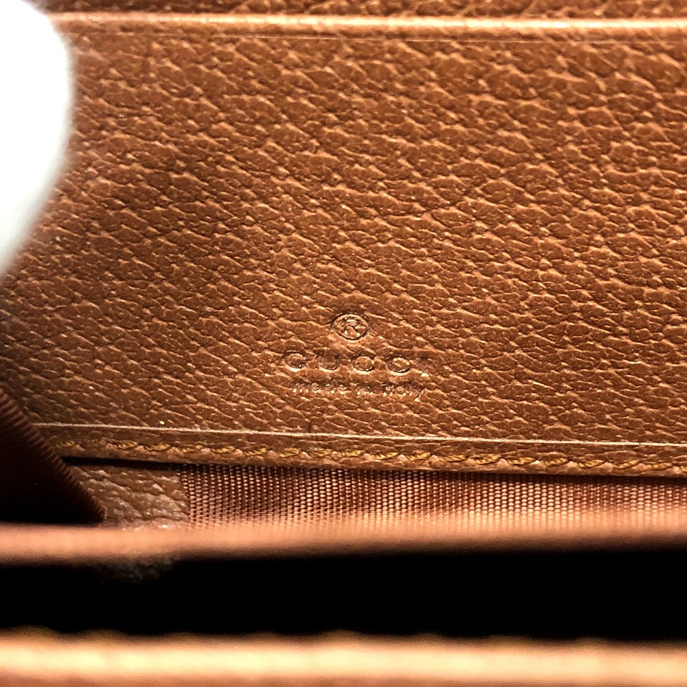 GUCCI Long Wallet Purse 547791 GG canvas / leather beige GG New York Yankees collaboration NY Women Used