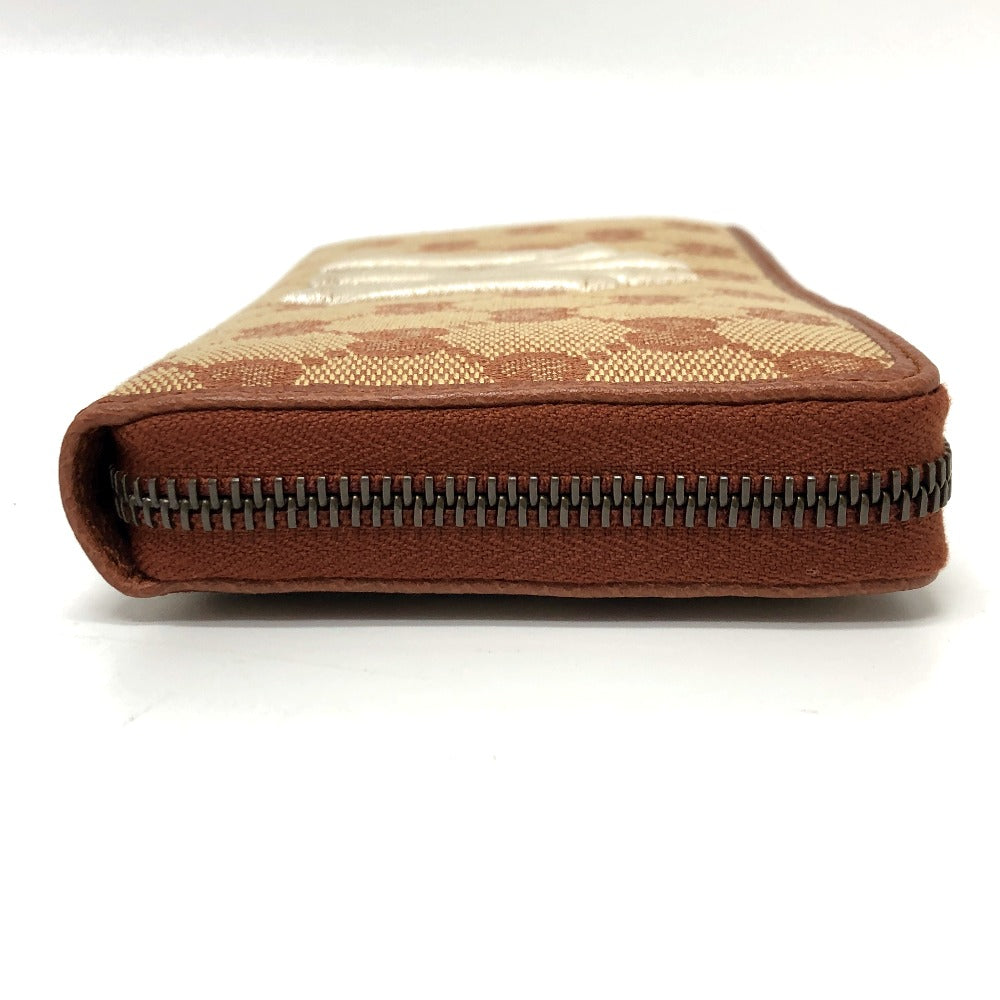 GUCCI Long Wallet Purse 547791 GG canvas / leather beige GG New York Yankees collaboration NY Women Used
