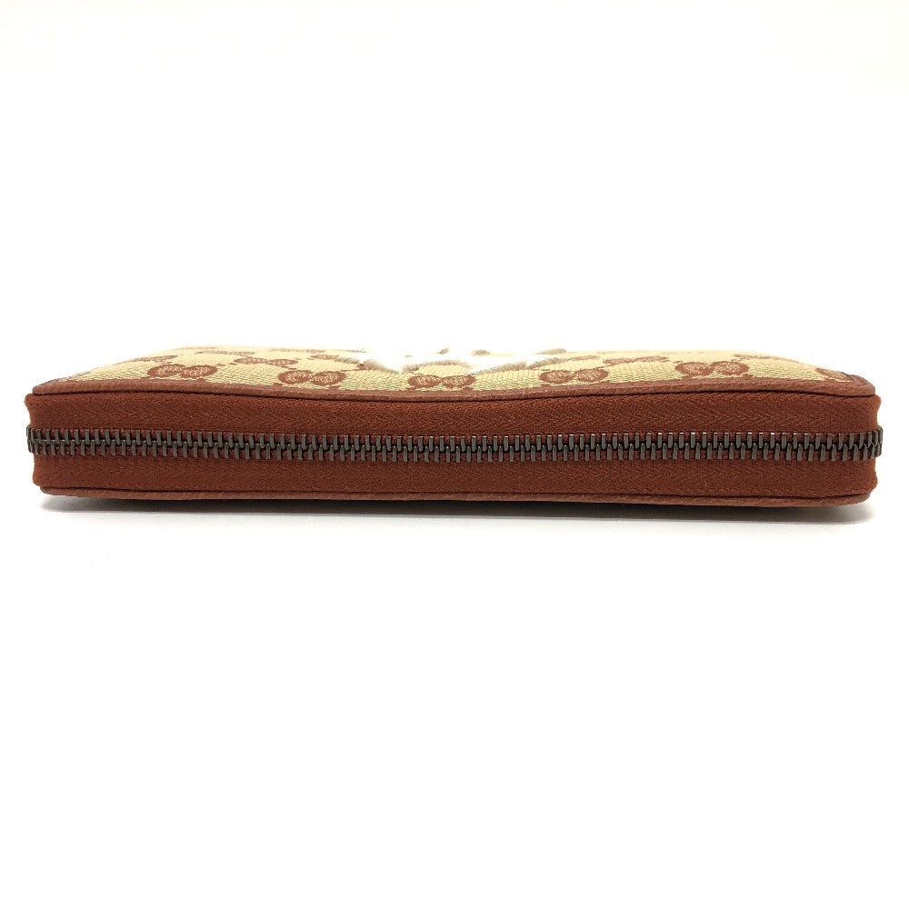 GUCCI Long Wallet Purse 547791 GG canvas / leather beige GG New York Yankees collaboration NY Women Used