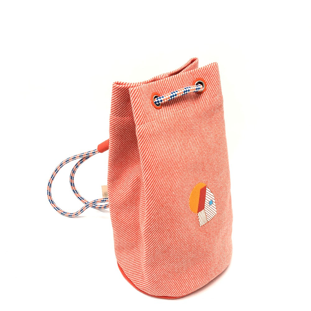 HERMES Shoulder Bag canvas Orange epope duffel bag Kids Used