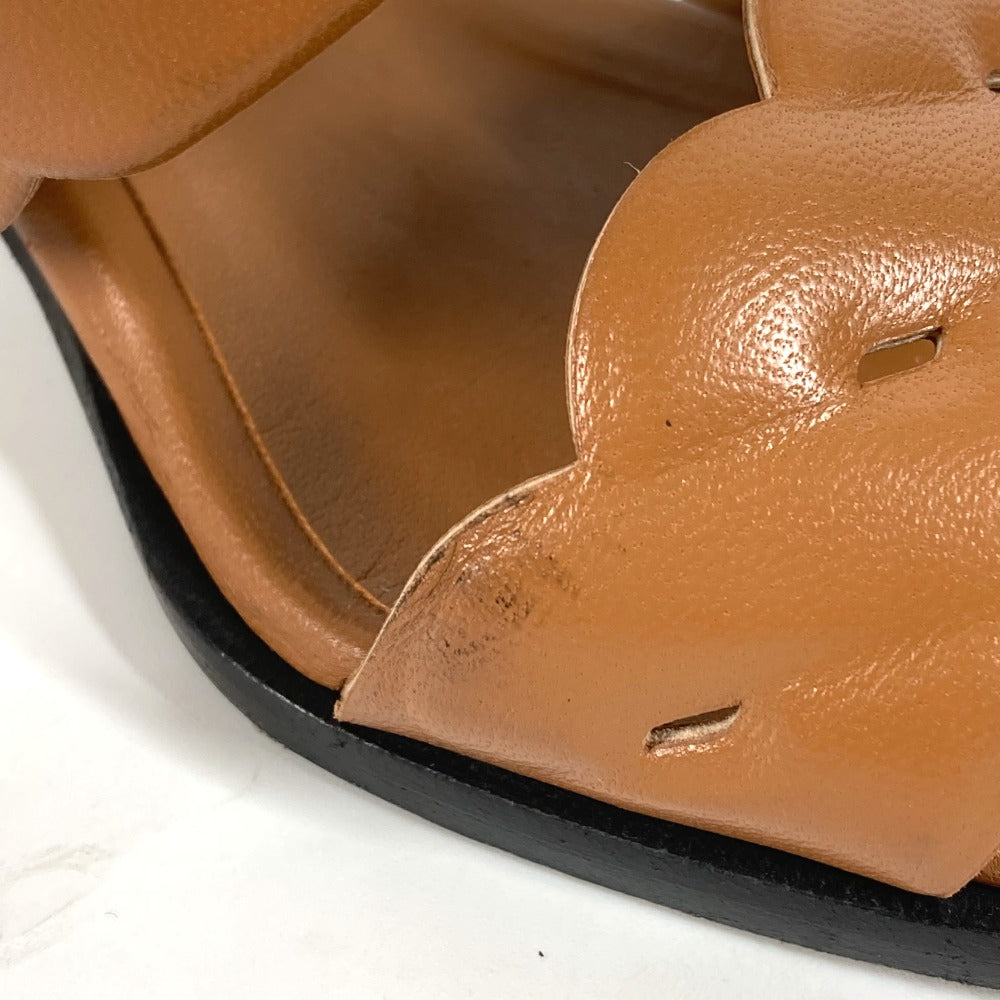 HERMES Sandals leather beige Gabby Women 36.5 Used