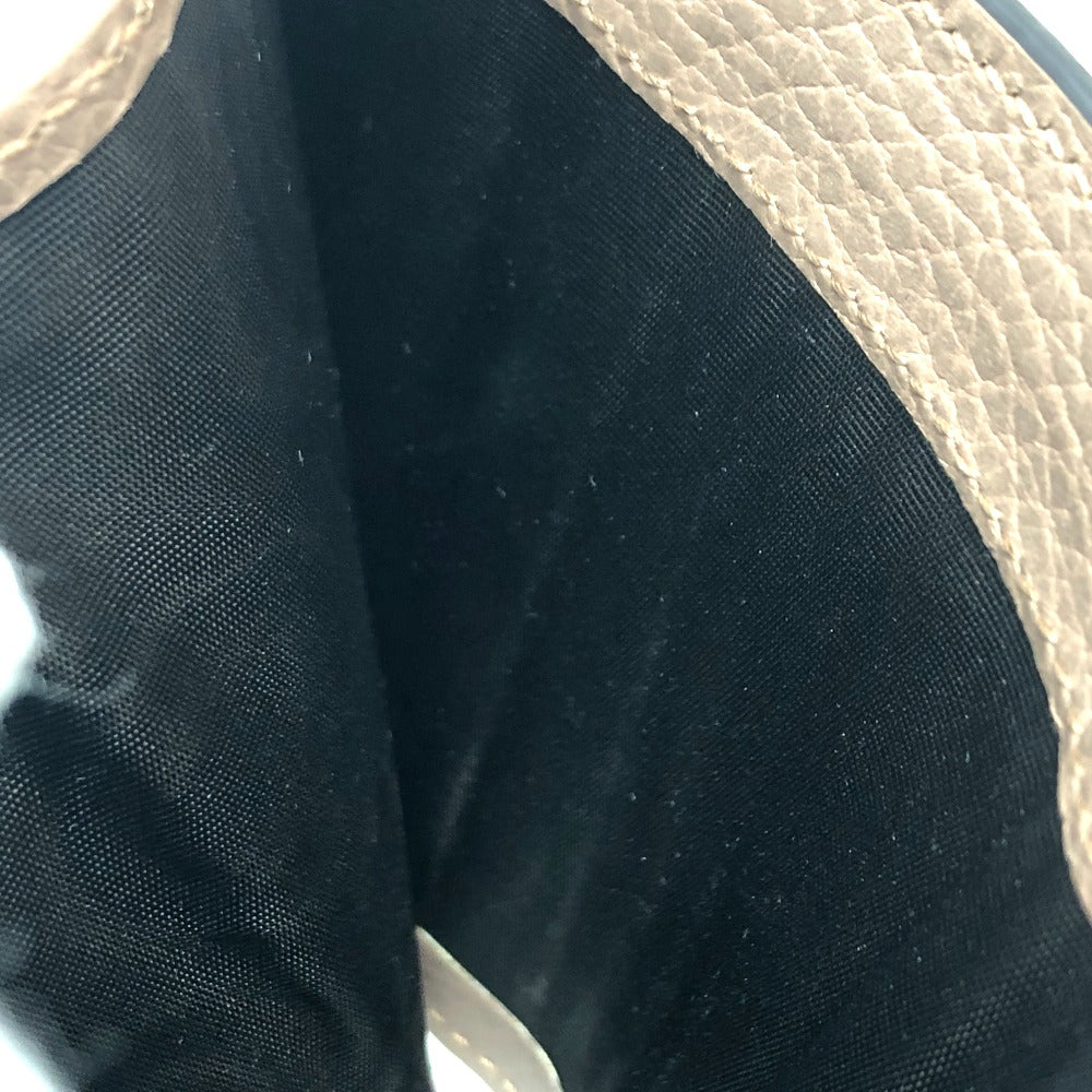 GUCCI Folded wallet 598587 GG Supreme canvas, leather beige GG Supreme Double G medium wallet Women Used