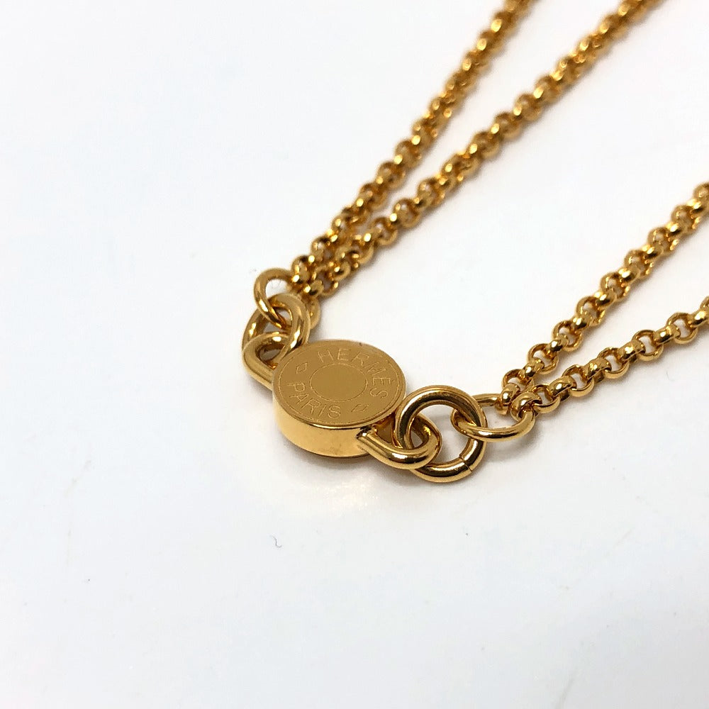 HERMES Necklace metal gold Charnier PM Women Used